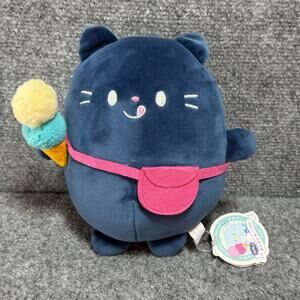 ROUND1 Plush Gokigen Odekake Cat With Icecream Plushie New With Tag - Rare Plush